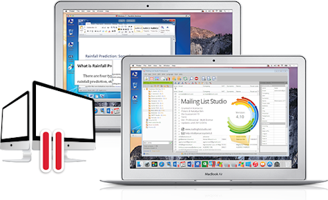 Mailing List Studio on MacBook